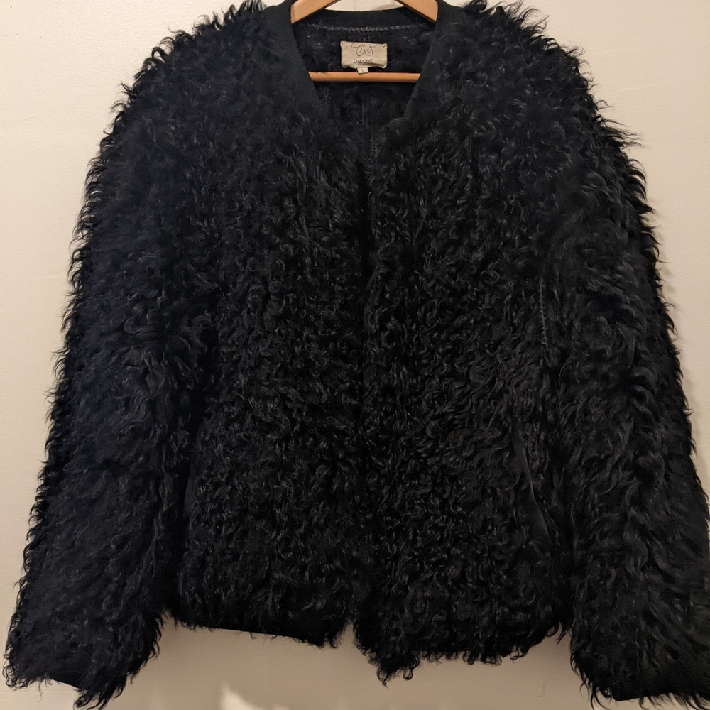 Icelandic Wool black jacket size Large